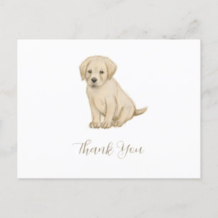 Postal Esbozo adorable de cachorro labrador