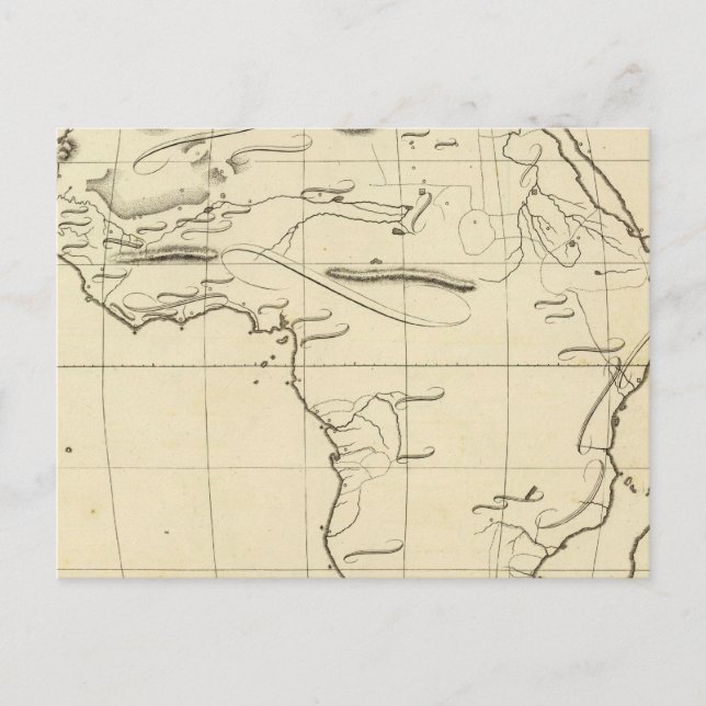 Postal Esbozo de África (Anverso)