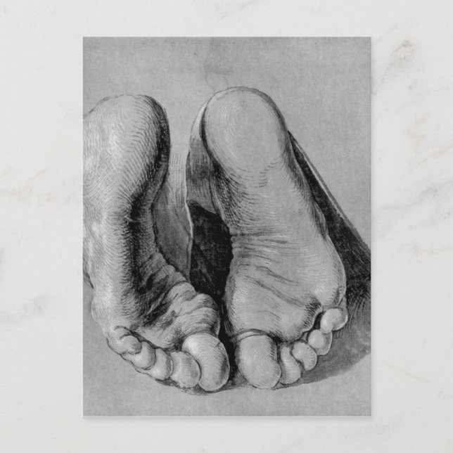 Postal Esbozo de Albrecht Durer (Anverso)