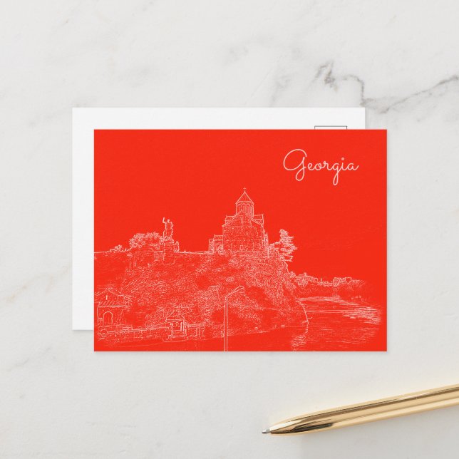 Postal Esbozo de arquitectura del paisaje urbano de Tifli (Anverso/Reverso In Situ)