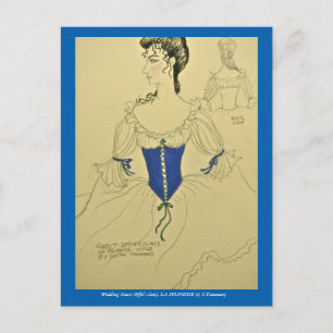 Postal Esbozo de disfraces para el ballet LA SYLPHIDE