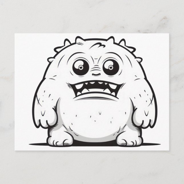 Postal Esbozo de esquema monocasco pequeño (Anverso)