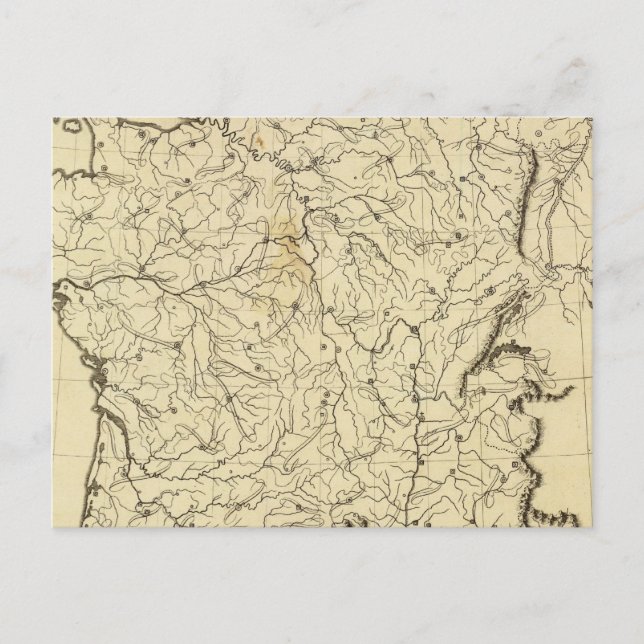 Postal Esbozo de Francia (Anverso)