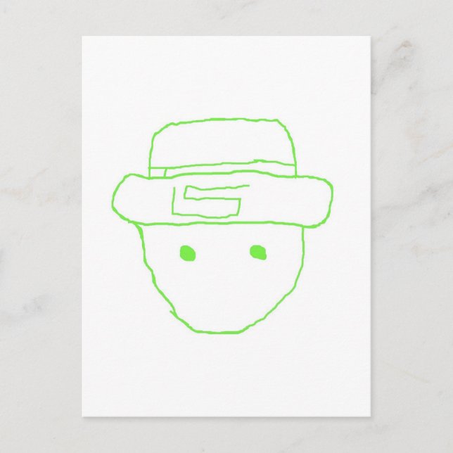 Postal Esbozo de Leprechaun Amateur (Anverso)