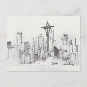 Postal Esbozo de Seattle