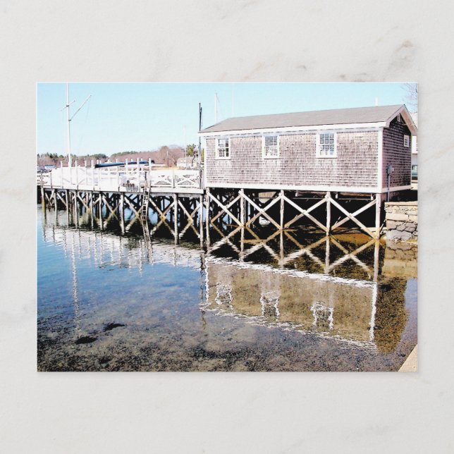 Postal Esbozo de tinta Wharf - York Harbour (Anverso)