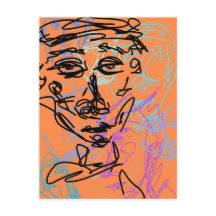 Esbozo de trabajo de línea Funky Sala Ocupada