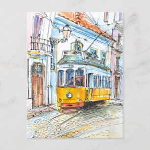 Postal Esbozo del arte Portugal