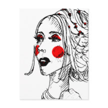 Esbozo del modelo de moda