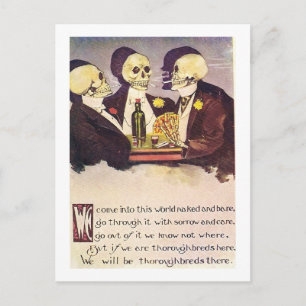 Postal Esbozos de juego imagen vintage