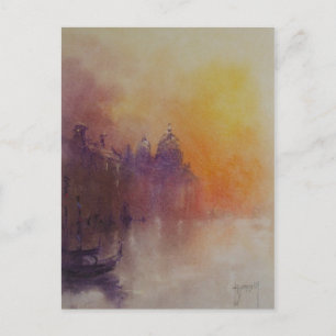 Postal Esbozos de la carta de Venecia 2
