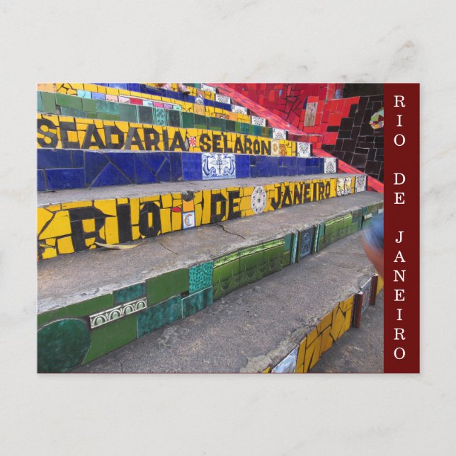 Postal escadaria selarón rio (Anverso)