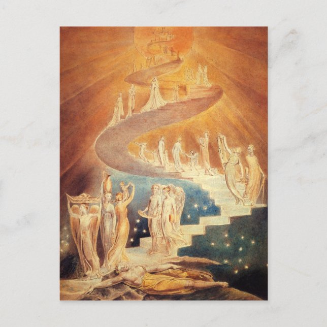 Postal Escala de Art Jacobs William Blake (Anverso)