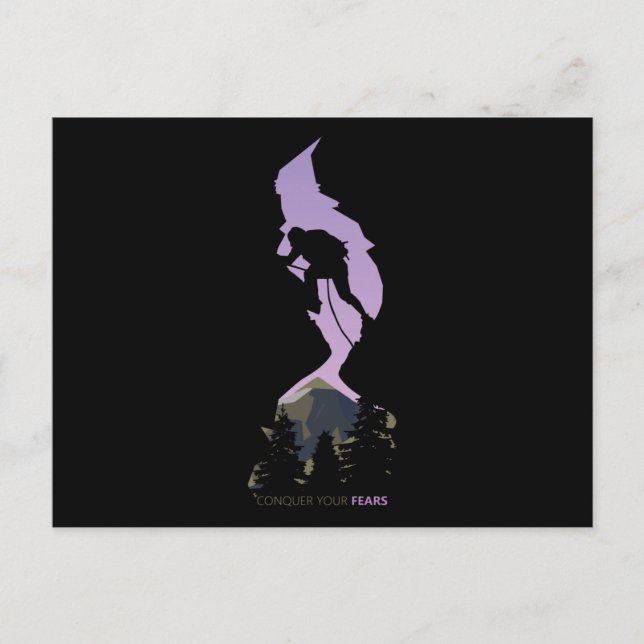 Postal Escalada de montaña (Anverso)