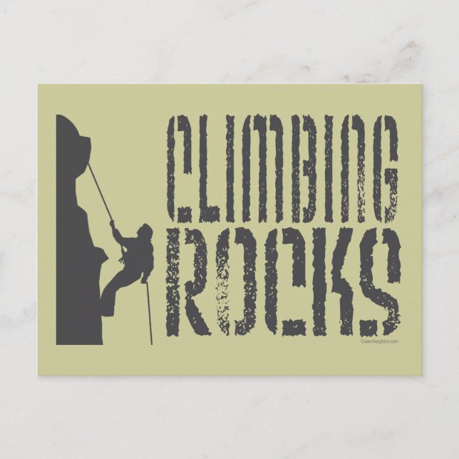 Postal Escalada de rock (Anverso)