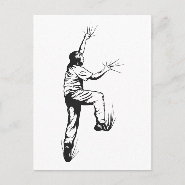 Postal Escalada de rock (Anverso)