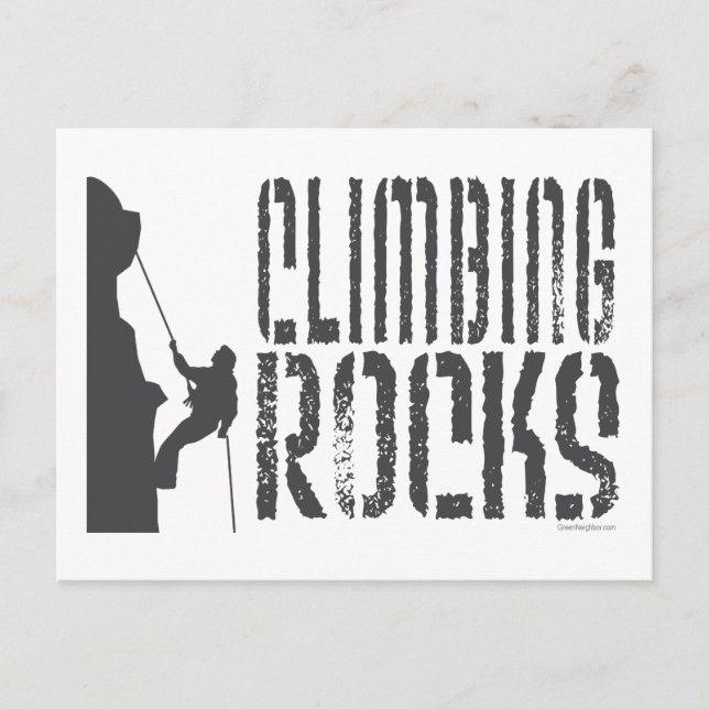 Postal Escalada de rock (Anverso)