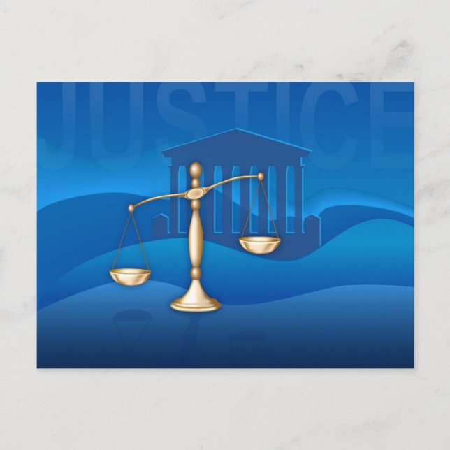 Postal Escalas de justicia (Anverso)