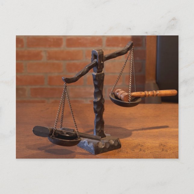 Postal Escalas De Justicia (Anverso)