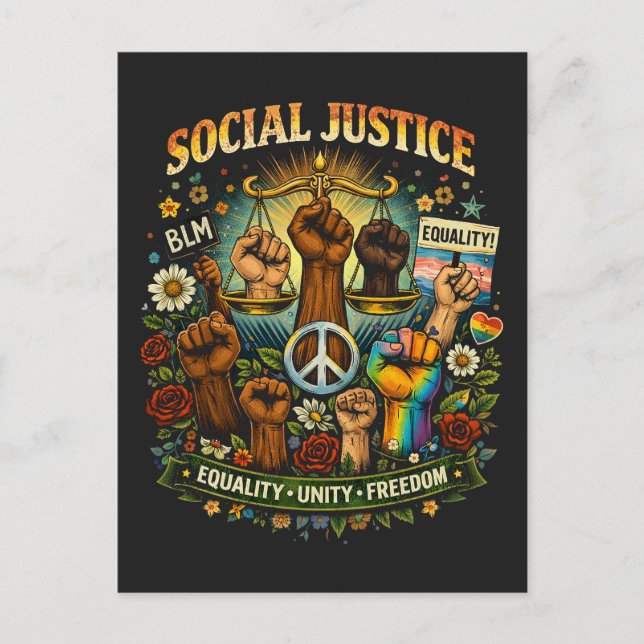 Postal Escalas de Justicia (Anverso)