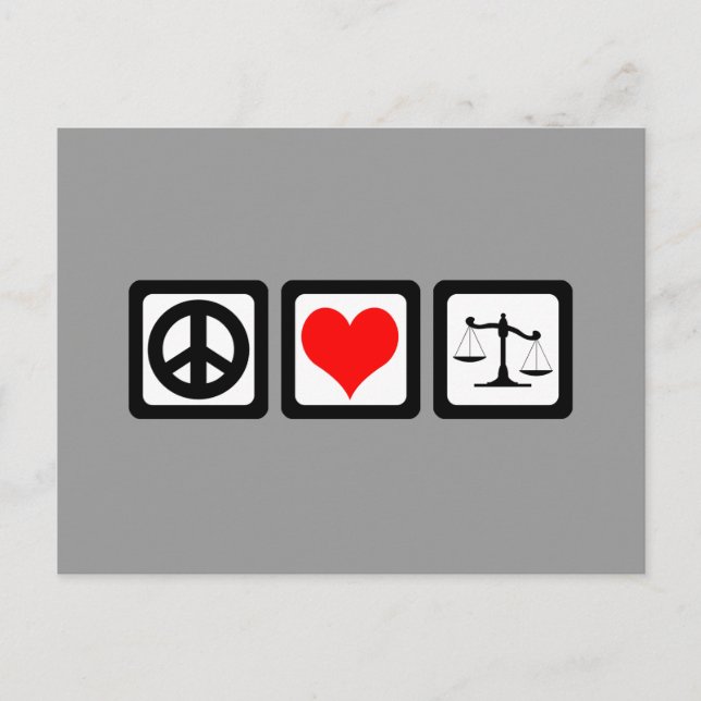 Postal Escalas de justicia (Anverso)