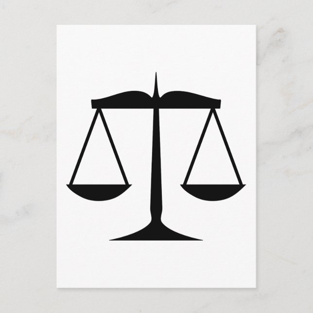 Postal Escalas de justicia (ley) (Anverso)