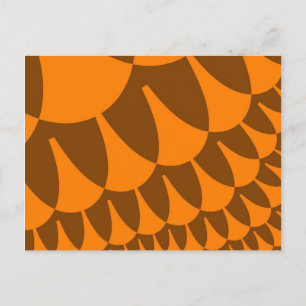Postal Escalas Marrón y Naranja