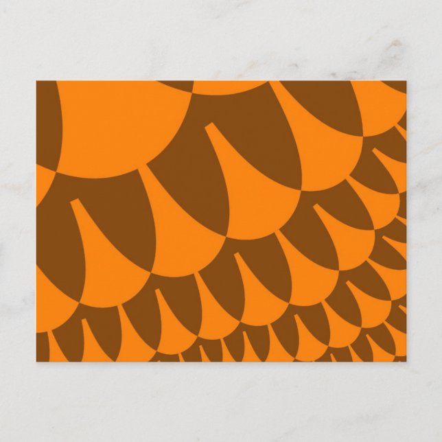 Postal Escalas Marrón y Naranja (Anverso)