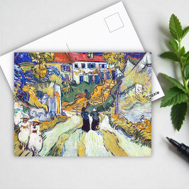 Postal Escalera de Auvers por Vincent Van Gogh
