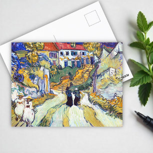 Postal Escalera de Auvers por Vincent Van Gogh