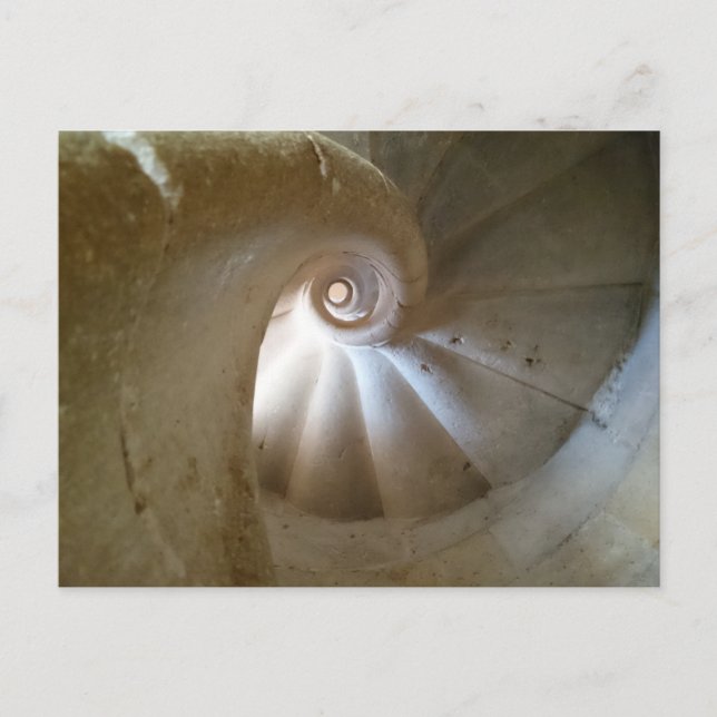 Postal Escalera de Caracol Burgos España (Anverso)