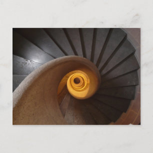 Postal Escalera de espiral antigua