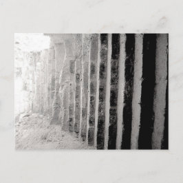 Postal Escalera de fotografías de paisajes blancos y negr