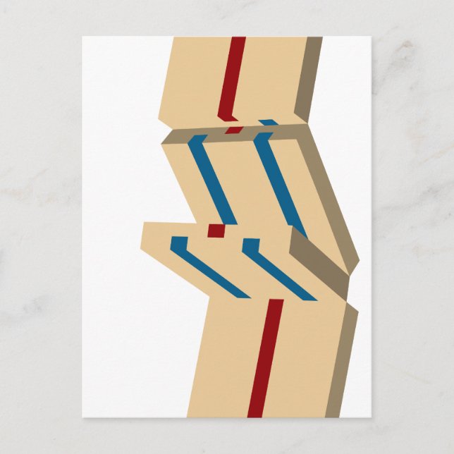 Postal escalera de jacob (Anverso)