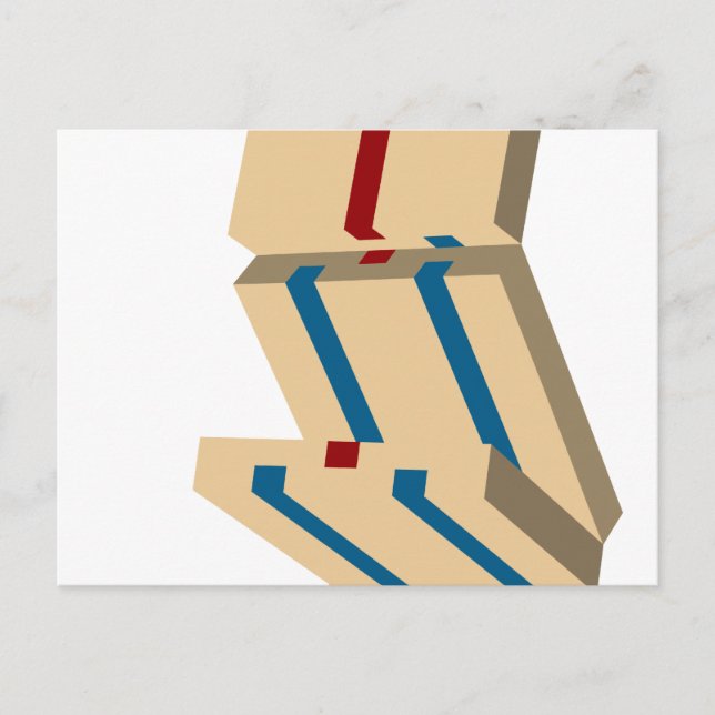 Postal escalera de jacob (Anverso)