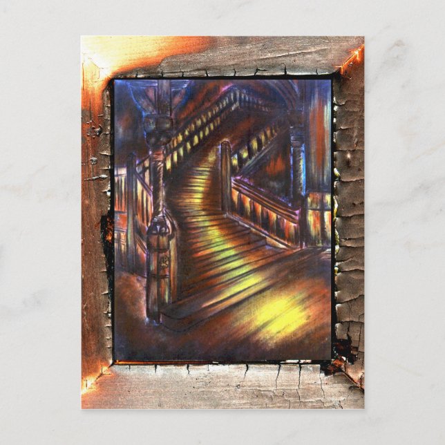 Postal Escalera de luz (Anverso)