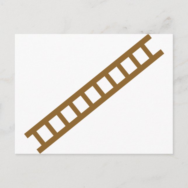 Postal escalera de madera (Anverso)