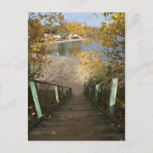 Postal Escalera de otoño