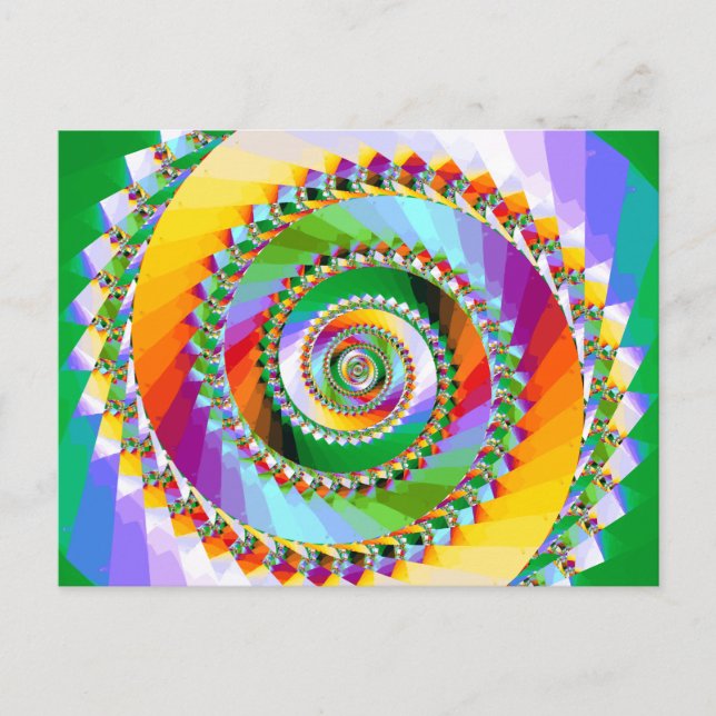 Postal Escalera de sueños Fantasy Fractal (Anverso)