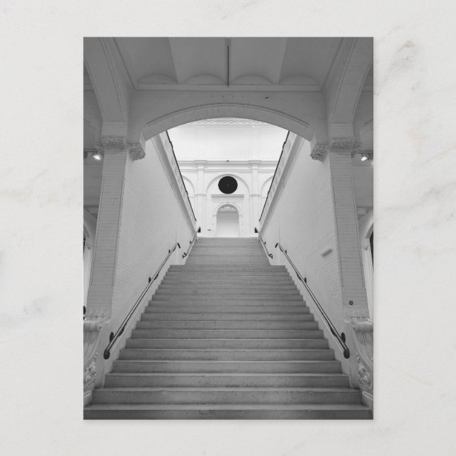Postal Escalera del Museo Stedelijk Amsterdam (Anverso)