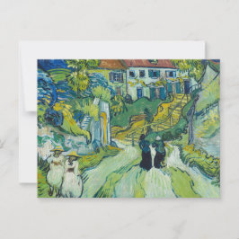 Postal Escalera en Auvers por van Gogh:
