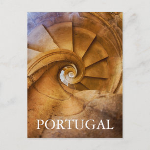 Postal Escalera en espiral descendente, Portugal