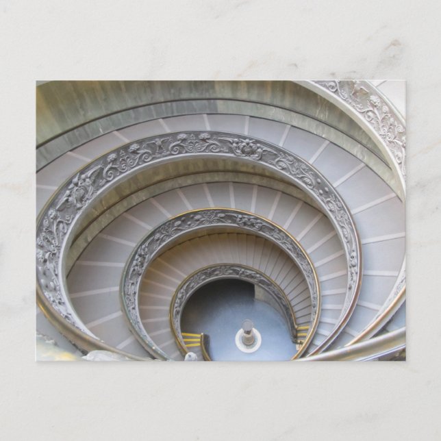 Postal Escalera espiral (Anverso)