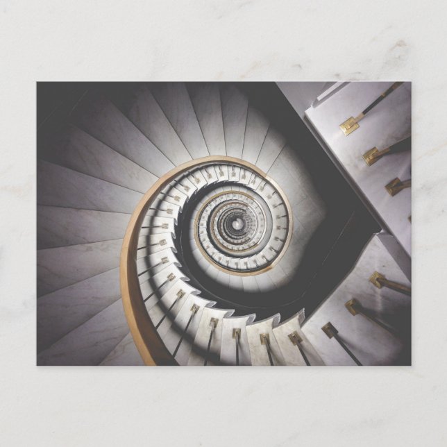Postal Escalera espiral (Anverso)