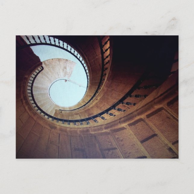 Postal escalera hacia el cielo (Anverso)