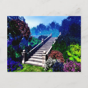 Postal Escalera hasta el paraíso