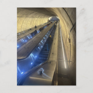 Postal Escalera mecánica del metro de DC