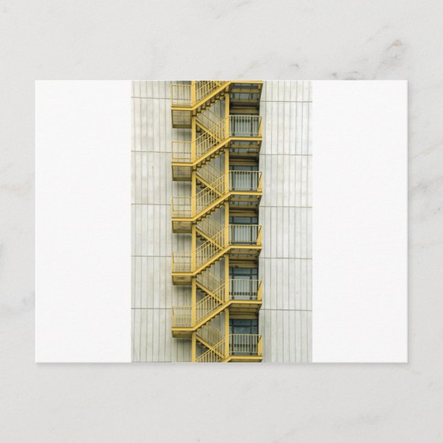 Postal escaleras amarillas (Anverso)