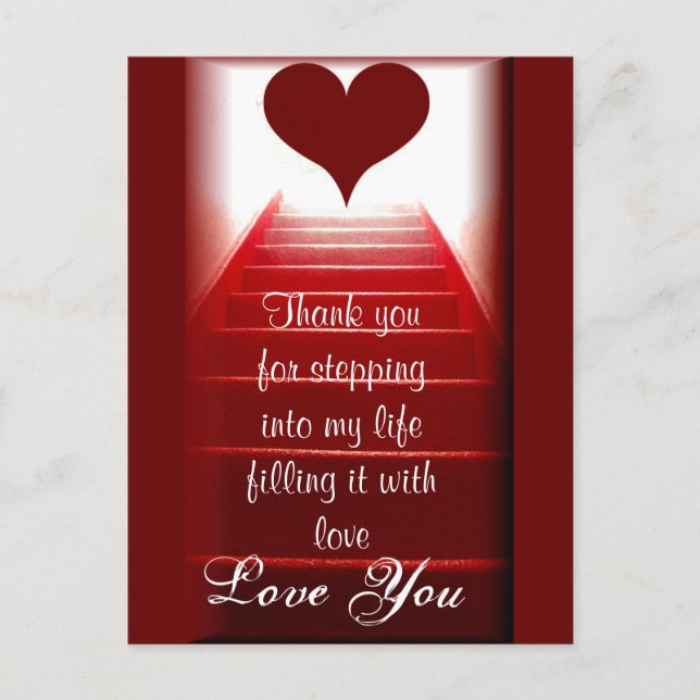 Postal Escaleras de amor_ (Anverso)