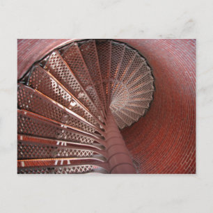 Postal Escaleras del faro